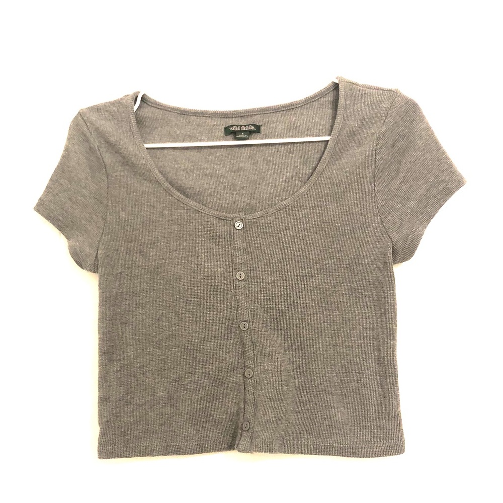 Waffle crop top